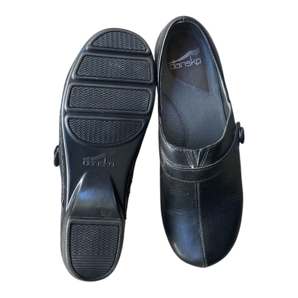 Dansko Women's Black Leather Clogs NWOT Size 40 Nursing, Doctor, Comfort - Picture 3 of 5